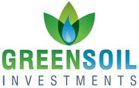 Greensoil investments (includes illustration of a blue flower surrounded by three green leaves)