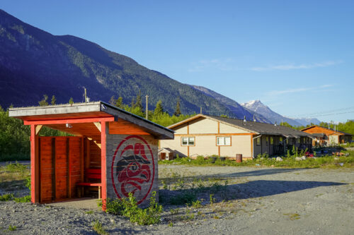 A neighbourhood in Nuxalk Nation, on the Central Coast of B.C., in the Bella Coola Valley. (Credit: Shannon Lough/Ecotrust Canada)